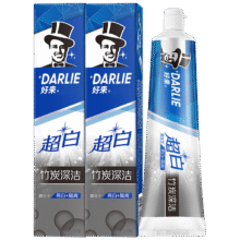 DARLIE/ 好来 超白系列 牙膏 190g*2支 竹炭深洁6.1元/只，共12.2元（需领券、换购）