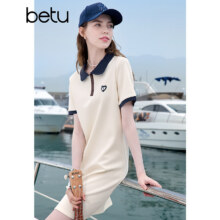 百图betu女装2025夏季新款短袖连衣裙元气学院风减龄裙子433.2元（合144.4元/件）