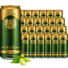 TSINGTAO/青岛 奥古特 罐装啤酒 330ml *24瓶90.15元