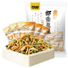 plus、需首购：甘源 虾条 500g42.06元（合14.02元/件）