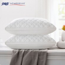 Somerelle 安睡宝 40S精梳棉仙护盾抗菌星月衍缝立体高弹枕 中枕￥39.00 3.9折 比上一次爆料上涨 ￥3.63