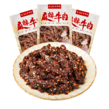 【3袋尝鲜】廖记棒棒鸡麻辣牛肉干40g*3袋四川特产网红解馋小零食17元