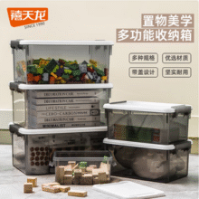 Citylong 禧天龙 X-6318 带盖透明收纳箱7L （31.5×23×14.5cm） 3个装32.92元包邮（10.97元/个）