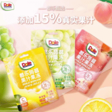 添加15%真实果汁！Dole 都乐 果汁蒟蒻果冻 100g*5袋￥9.90 5.0折