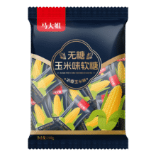 马大姐 无糖玉米味软糖200g4.9元包邮（需试用）