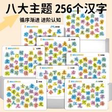 《宝宝幼儿早教识字拼图汉字认字认知卡片》券后4.9元包邮