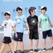 Converse 匡威夏季男女童吸湿运动两件套￥89.00