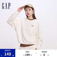 Gap 女装初秋字母logo长袖卫衣 640250149元