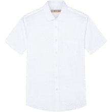 才子（TRIES）【易打理】男士短袖衬衫  XL 40 175/92A 白色49.1元（需领券）
