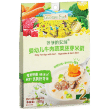 爷爷的农场 婴幼儿牛肉蔬菜胚芽米粥 100g13.2元（需领券）