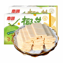 88VIP：南国 椰香味 薄脆饼干 80g*2盒4.91元+0.59元淘金币