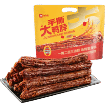 良品铺子 手撕大鸭脖 500g15.74元包邮（需试用）