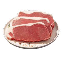牛鲜尊 国产黄牛谷饲原切西冷牛排净重800g 生鲜牛肉 源头直发118.7元