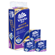 plus会员:Vinda/维达 蓝色经典130g 有芯卷纸 4层 10卷16.76元（需领券）