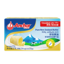 安佳(Anchor)新西兰进口 动物黄油淡味无添加盐227g 烘焙原料牛排曲奇40.6元