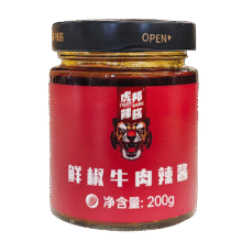 虎邦鲜椒牛肉口味辣酱200g×1瓶4.5元（需领券）