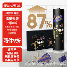 京东京造 能量怪兽 极能碱性电池7号 8节7.87元