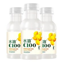 农夫山泉水溶c100柠檬血橙味复合果汁饮料250ml*6小瓶整箱装特价15.8元 (券后省2)