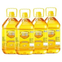五湖一级大豆油5L×4桶家庭炒菜184.6元