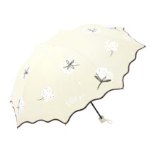 天堂伞 防晒遮阳伞便携晴雨两用 奶酪色28.3元