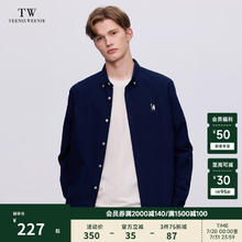 TEENIE WEENIE Men小熊男装休闲简约衬衫男士2024夏季翻领长袖外套 藏青色 175/L152.5元