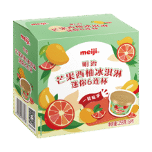 plus：明治 芒果西柚冰淇淋 43g70.38元（合11.73元/件）