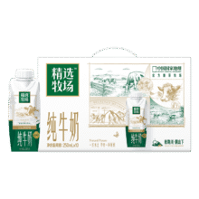 精选牧场 全脂 纯牛奶 精选敕勒川牧场梦幻盖 250ml 10包*1件34.11元（需领券）