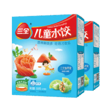 三全儿童水饺 三文鱼荠菜口味300g*2盒84只 果蔬和面速冻饺子儿童早餐40元 (券后省0.65,月销1w+)