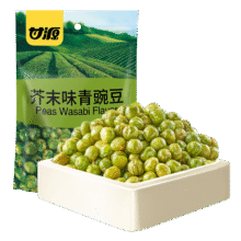 甘源 芥末味青豌豆 坚果/炒货 袋装休闲零食 258g 1袋3.31元