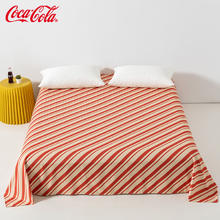 有券的上：可口可乐 Coca-Cola 亲肤床单 荣耀红白 160cm*230cm券后10.9元
