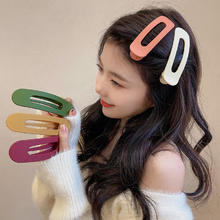 蝴蝶少女 超大刘海发卡 喷漆磨砂鸭嘴夹 3个混色装券后4.5元
