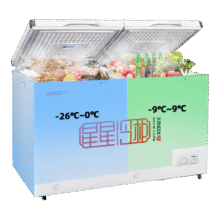 plus，国补限地区：星星（XINGX）505升 减霜80%商用卧式冰柜 左冷冻右冷藏冰箱2454.29元（国补云闪付领券，plus）