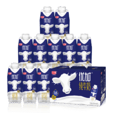 光明 优加纯奶梦幻盖 纯牛奶 3.8g蛋白质 10瓶 250ml43.03元