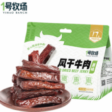内蒙古农牧业重点龙头企业！1号牧场 5成干原味风干牛肉 散称约400g￥46.05 比上一次爆料降低 ￥12.95