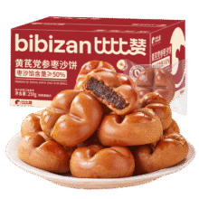 比比赞（BIBIZAN）黄芪党参枣沙饼 250g4.85元包邮（需试用）