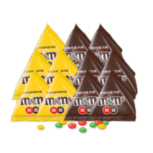 浓醇甜蜜！M&M’S mm豆 散装巧克力豆13.5g*20袋￥25.00 1.3折