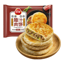 三全 中式早餐馅饼 手抓饼任选8件赠2件48元（送两袋，可折4.9元/件）
