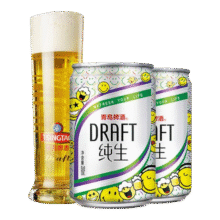 青岛啤酒 纯生啤酒 200ml 24罐装 整箱装64.55元（需领券）