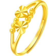 28日20点：CHOW TAI FOOK 周大福 心心相守 黄金戒指 约1.9g1748元包邮（需用券）
