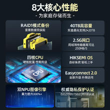 海康威视 nas家庭家用储存服务器 入门款·标配295.8元