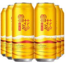 雪花 纯生啤酒 500mL*6罐18.6元
