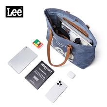 Lee 潮流托特手提单肩包 大容量电脑包上班通勤毕业礼物140.55元