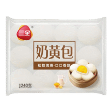 微信小程序：三全 奶黄包 240g30.96元（合3.1元/件）