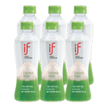 if 100%椰子水 饮料 350ml *6瓶33.9元（需领券）