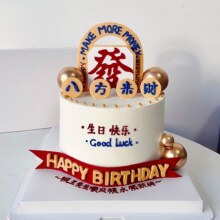 童话王子·生日蛋糕 6英寸【安佳动物奶油】八方来财蛋糕，男士生日蛋糕免费送货上门111元