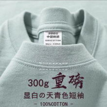 芭诗 300g重磅纯棉宽松圆领短袖 新疆棉合23.2元/件（任选两件）实付46.4元