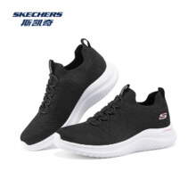 斯凯奇（Skechers）2025年春夏新品女子纯色休闲运动鞋舒适轻盈柔软透气休闲 黑色/BLK169元（需领券）