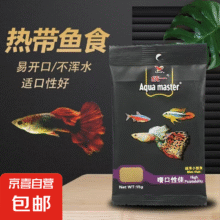 1.99元   【斑马鱼】新手鱼糖果色鱼苗灯科鱼淡水鱼好养易活鱼小型鱼 小型观赏鱼专用饲料1包1.99元