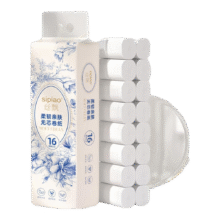 丝飘 无芯卷纸 800g/提、50g/卷*16卷6.9元包邮