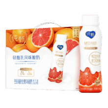 再降价：纯甄 轻酪乳 风味酸奶 PET瓶小蛮腰 3.1g蛋白质 红西柚 10瓶 230g31.26元